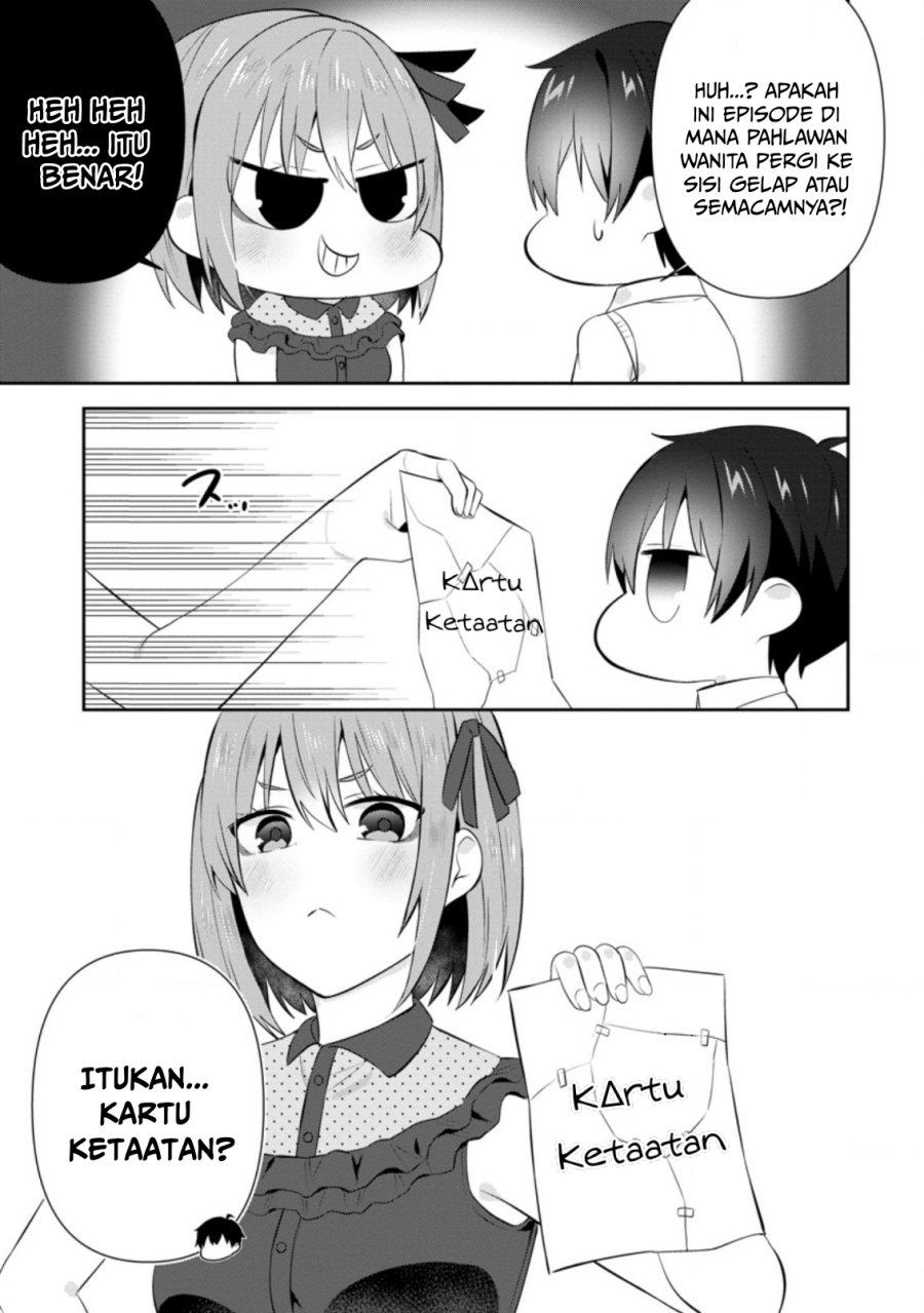 The Cute Girl Sitting Next to Me Is Trying to Make Me Fall in Love With Her as a Way to Ridicule Me Chapter 18 Bahasa Indonesia